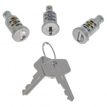 LBS103 LOCK BARREL & KEY SET 3 LOCKS