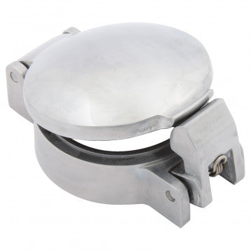 MCC299 FUEL CAP COVER ASTON STYLE ALUMINIUM SMALL 75MM