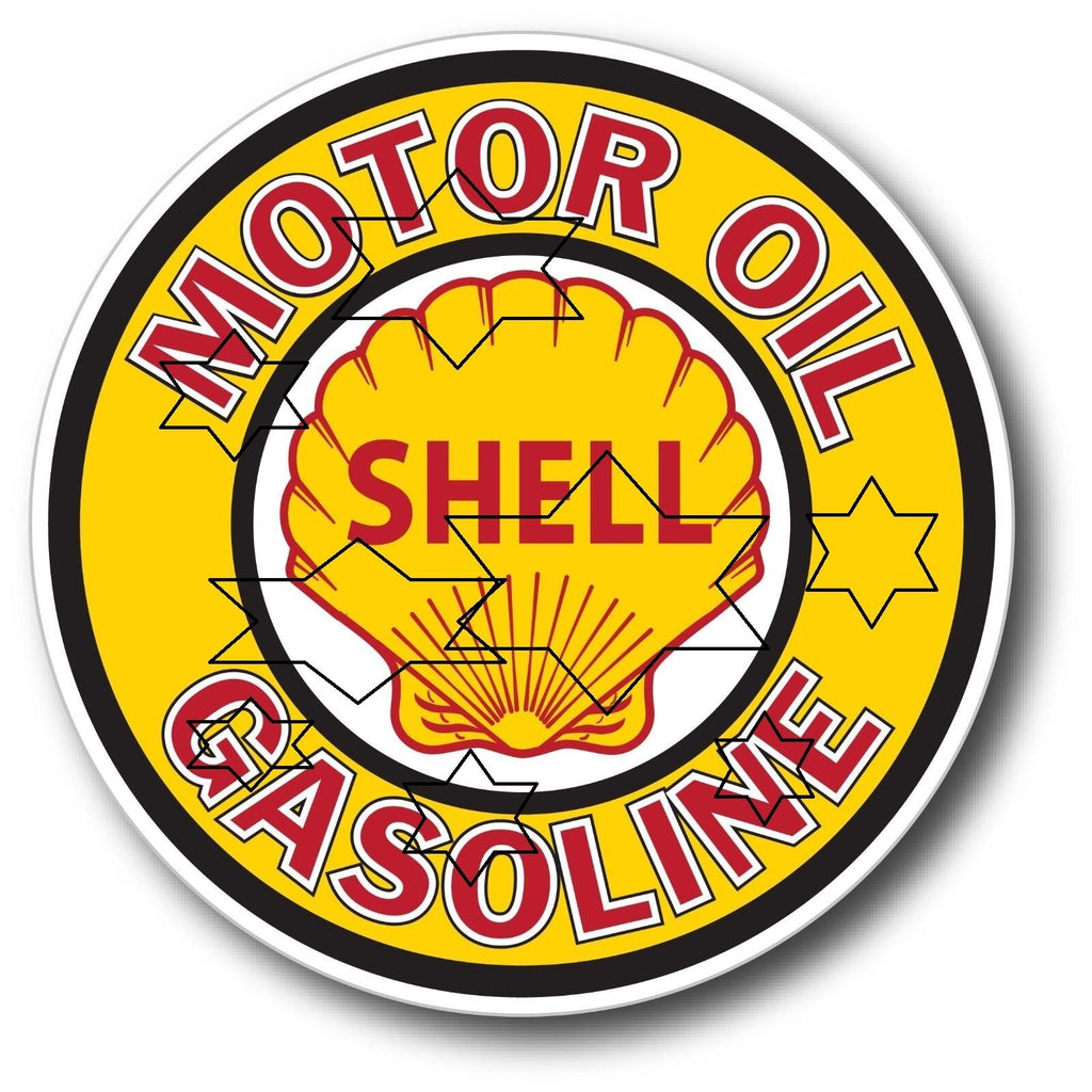 SHELL GAS PUMP DECAL STICKER