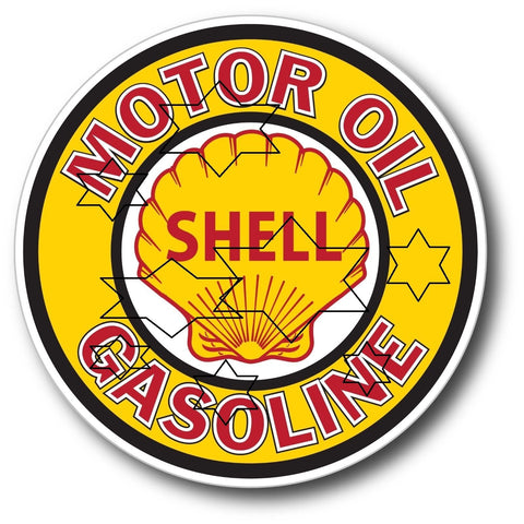 SHELL GAS PUMP DECAL STICKER