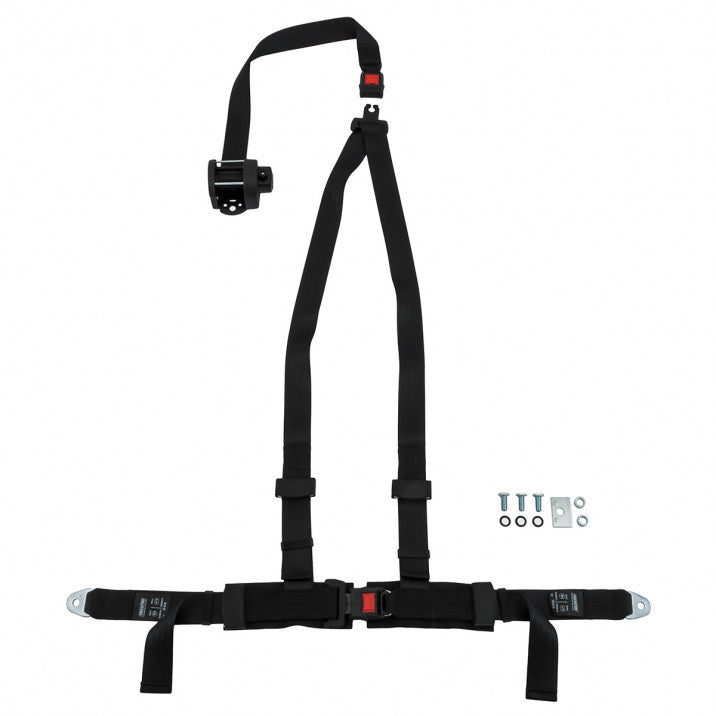 SBH700BLACK   HARNESS KIT ROAD  3 POINT RETRACTOR BLACK  BOLT MOUNTING