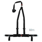 SBH700BLACK   HARNESS KIT ROAD  3 POINT RETRACTOR BLACK  BOLT MOUNTING