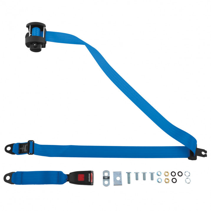 SBS254BLU   SEAT BELT REAR BLUE AUTOMATIC LAP & DIAGONAL