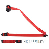 SBS254RED SEAT BELT REAR RED AUTOMATIC LAP & DIAGONAL