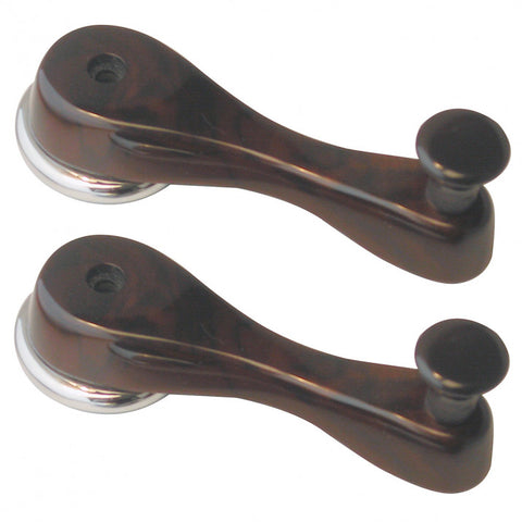 117-619 WPA9042X    WINDOW WINDER HANDLE   BURR  WALNUT  PAIR